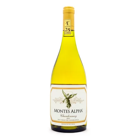 Vino Chileno Blanco Montes Alpha Chardonnay 750ml