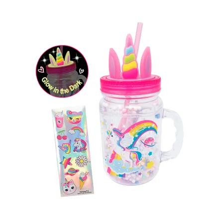 Vaso Unicorn Mason Jar Hot Focus 408 Gd 570ml