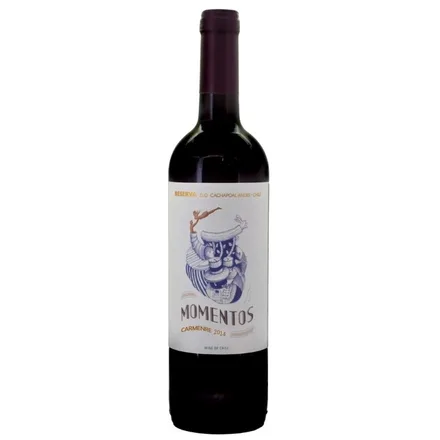 Vino Chileno Tinto Momentos Reserva Carmenere 750ml