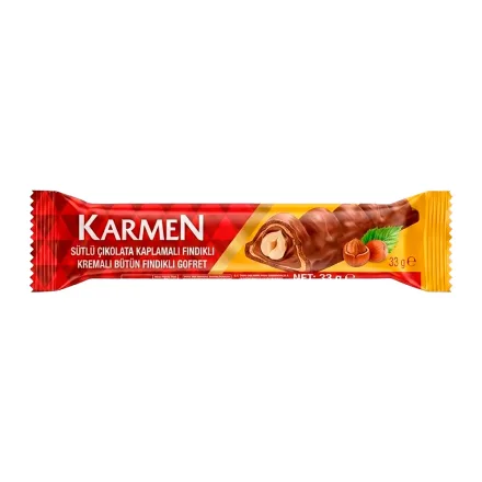 Barquillos Avellana Ulker Karmen Tane Nd Kl Gofret 33g