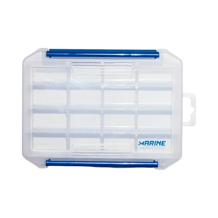 Caja Pesca Marine Tackle 16 Division Transparente