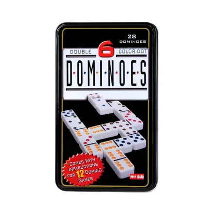 Juego Mesa Milan Domino Double 6 Color Dot