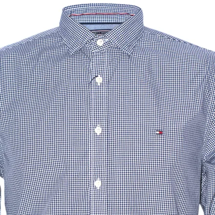 Camisa Tommy Hilfiger Masculino Marinho Xadrez 902L