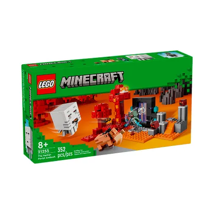 Juguete Construccion Lego Minecraft Nether Portal Ambush 352 Piezas