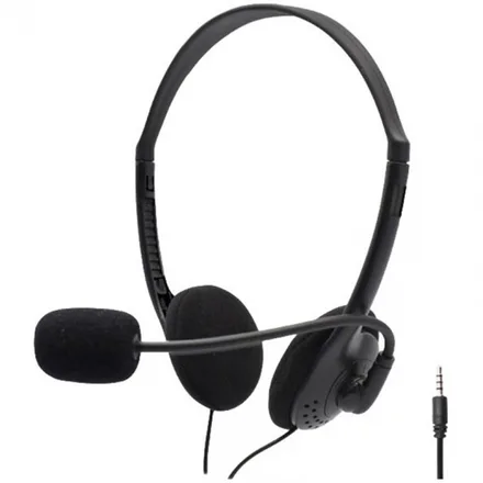Auricular Mtek Headset HS516-U 3.5mm - Black