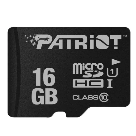 Cartão de Memória Micro SD Patriot LX Series 16GB 80MBs - PSF16GMCSDHC10