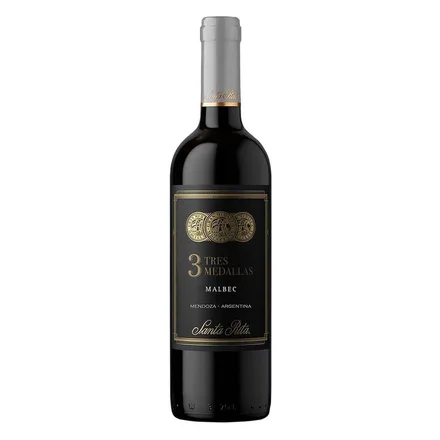 Vino Santa Rita Tres 3 Medllas Malbec 750ml