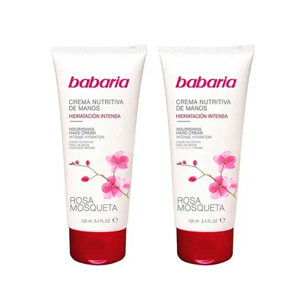 Creme Maos Babaria Rosa Mosqueta 2X1 100ml
