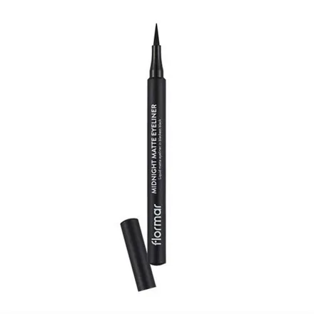 MIDNIGHT MATTE EYELINER BLACK – PINCEL DELINEADOR MATTE NEGRO