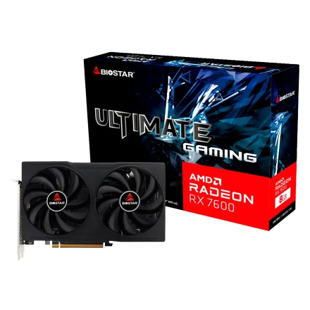 Placa Video Biostar Ultimate Gaming Oc Radeon Rx 7600 Gddr 6