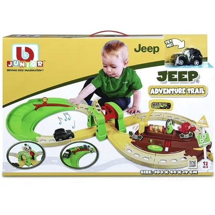 JUGUETE BBURAGO JUNIOR JEEP ADVENTURE TRAIL 88602