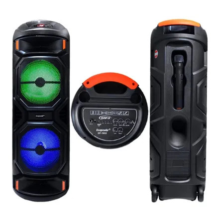 Speaker Ecopower Ep 1925 8 2X Aux Tf Fm Microfono