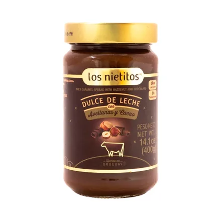 Dulce Leche Los Nietitos Avellanas Cacao 400 Gr