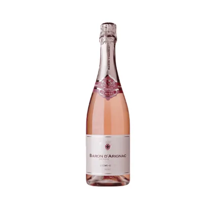 Baron Arignac Demi Sec Rose Espumante Frances 750ml