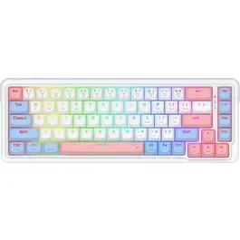 REDRAGON TECLADO NOVA PRO K709WBP-RGB-PRO INGLES WHITE