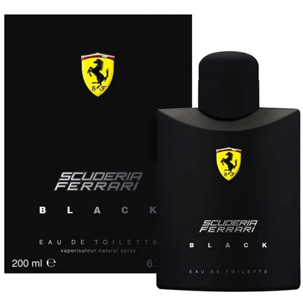 Perfume Ferrari Scuderia Black Eau Toilette Masculino 200ml