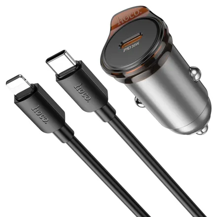 Cargador Vehicular Hoco NZ16 Cable Lightning