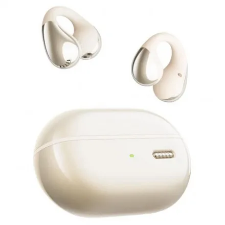 Fone de Ouvido SoundPeats PearlClip Pro Wireless 5.4 ENC - Bege