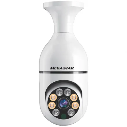 Câmera IP MegaStar CA817 HD com Wi-Fi - Branca