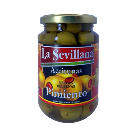 Aceitunas La Sevillana Rellenas Pimiento 350 Gr