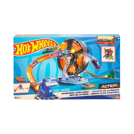 Pista Juego Mattel Hot Wheels Action Spinwheel Challenge Gjm 77