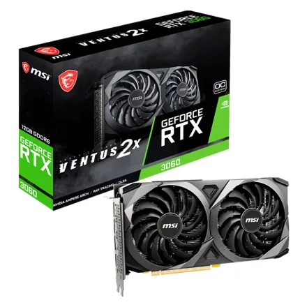 Placa Video Msi Ventus 2X Oc Geforce Rtx 3060 Gddr 6 912 V397