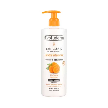 Leche Hidratante Evoluderm Lait Corps Carotte Vitaminee 500ml