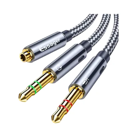 Cable Essager Tlb0 G Aux Dual 3.5 Mm