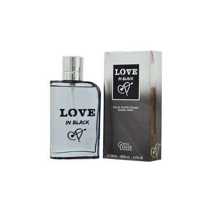 Carole Daver Love In Black Masculino Eau Toilette 100ml