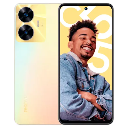 Smartphone Realme C55 RMX3710 128GB 6GB RAM Dual SIM Tela 6.72" - Sunshower (Anatel) (Caixa Danificada)
