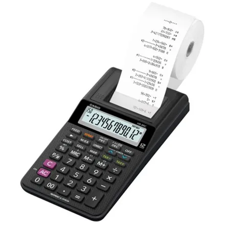 Calculadora Casio Hr 8RC Bk Con Bobina Pila