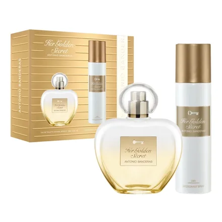 Antonio Banderas Her Secret Golden Eau Toilette Plus Deo 24H Spray 80ml