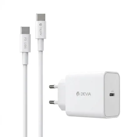 DEVIA CARGADOR ROCKERT SERIES 45W PD QUICK CHARGER SET WITH C-C