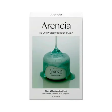 Mascarilla Facial Arencia Holy Hyssop Glow Moisturizing 5
