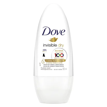 Dove Desodorante Roll On Invisible Dry 50ml