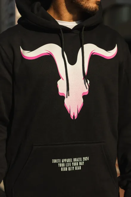 IGNITE MOLETOM LOGO FRT MASCULINO 71001 (T) M NEGRO