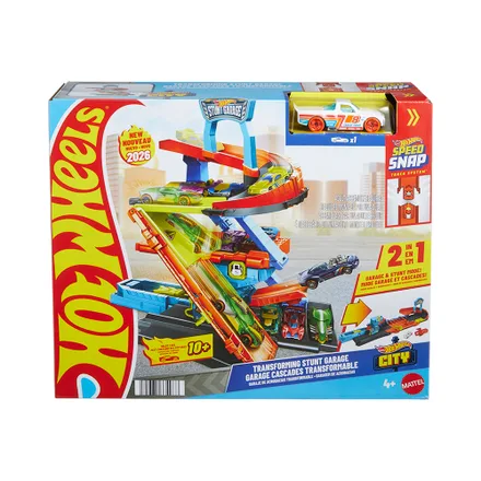 Pista Juego Mattel Hot Wheels City Speed Snap Garaje Acrobacias Transformable Jhl 93