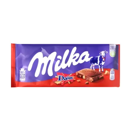MILKA CHOCOLATE DAIM 100GR