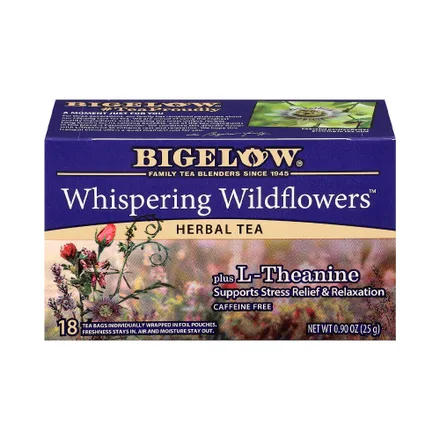 Te Bigelow Whispering Wildflowers Plus Theanine 18