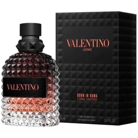 Perfume Valentino Uomo Born In Roma Coral Fantasy Eau Toilette Masculino 100ml