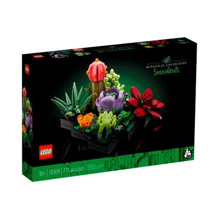 Juguete Construccion Lego Botanical Collection Suculentas 771 Piezas