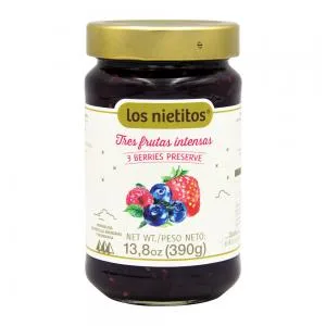 Geleia Gluten Tres Frutas Los Nietitos 390g