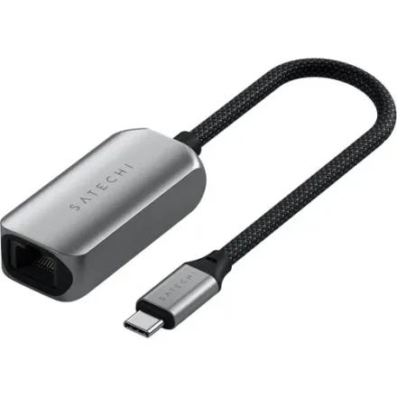 SATECHI ADAPTADOR ST-AE25M USB-C 2.5 GIGABIT ETHERNET SPACE GRAY