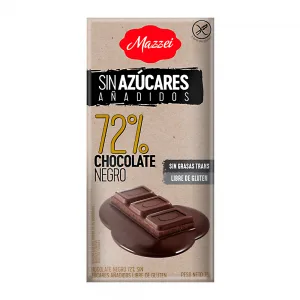 Barra Chocolate Acucar Mazzei Befit 72 Cacao 75g