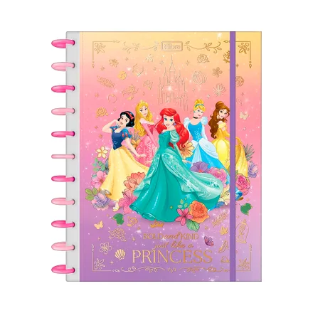 Cuaderno Tilidisco Universitario Tilibra Princesas 160 Hojas