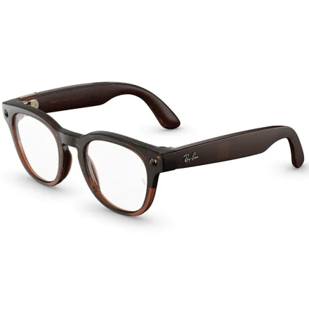 Oculos Ray Ban Meta Scriber Optics 2 Transparent Umber 49mm