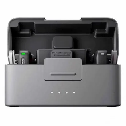 Microfone Lapela Mic Mini 2 Tx Plus 1 Rx Charging Case