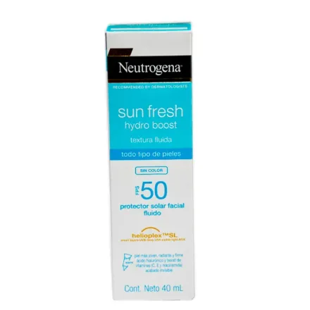 Neutrogena Protector Solar Hydro Boost Sun Fresh Fps 50 Sin Color