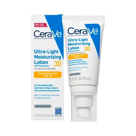 Locion Cerave Ultra Light Moisturizing Spf 30 52ml