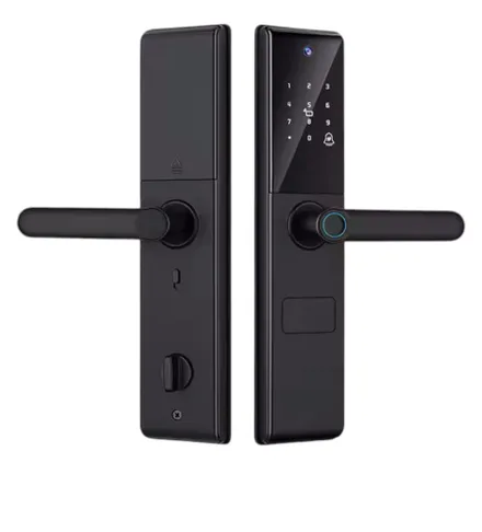 FECHADURA DIGITAL S829MAX WIFI TUYA/SENHA/CARTÃO/CHAVE PRETO
